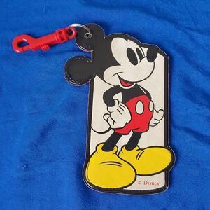 Vintage 90s Disney Mickey Mouse Marchon Sunglasses Eyeglass Case Red Clip